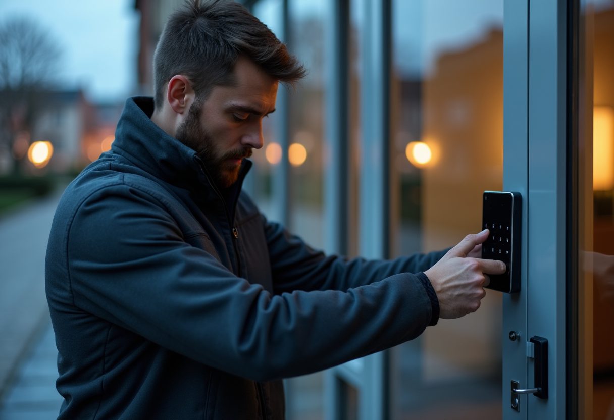 Engineer at the door — Vantage Locksmith